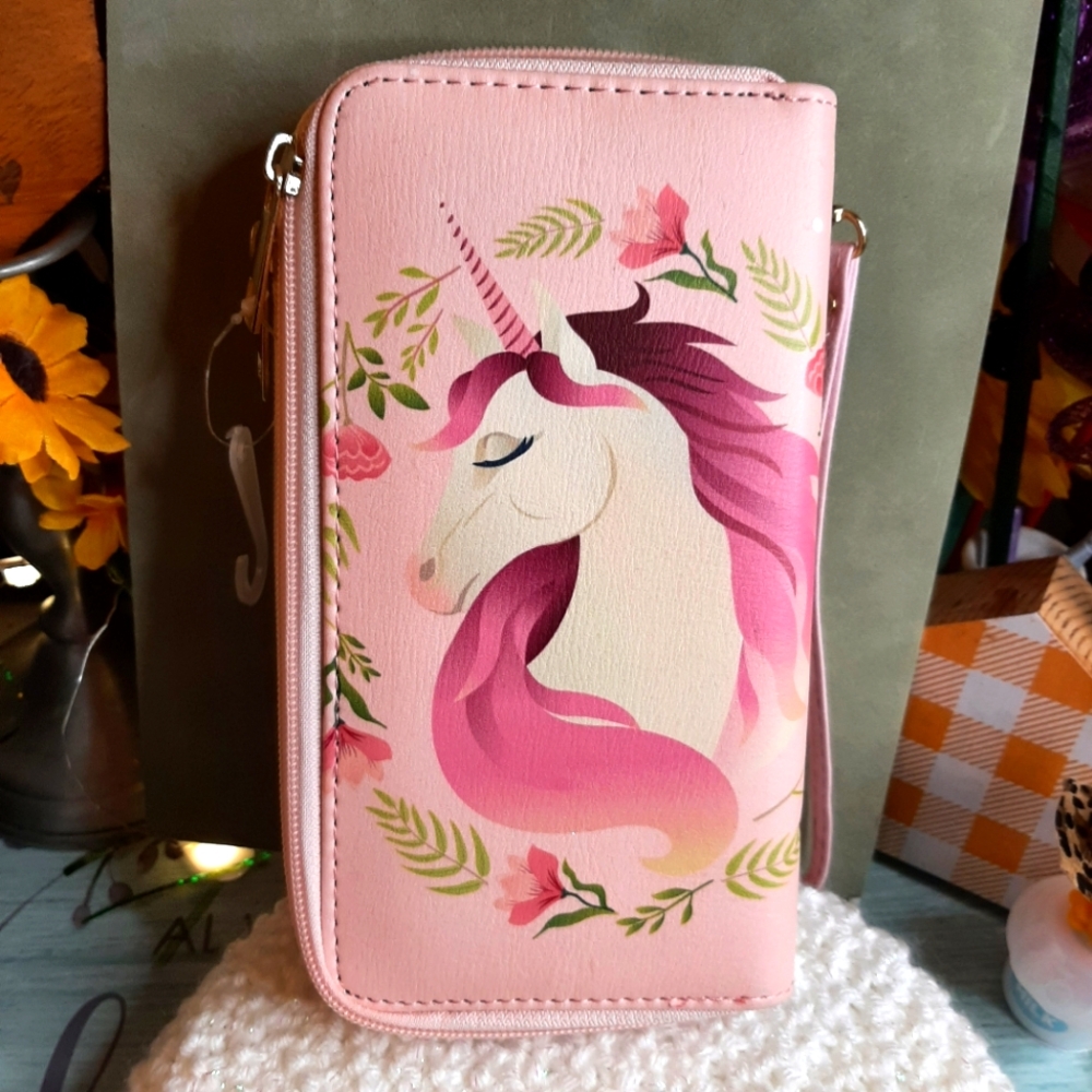 Unicorn wristlet wallet New